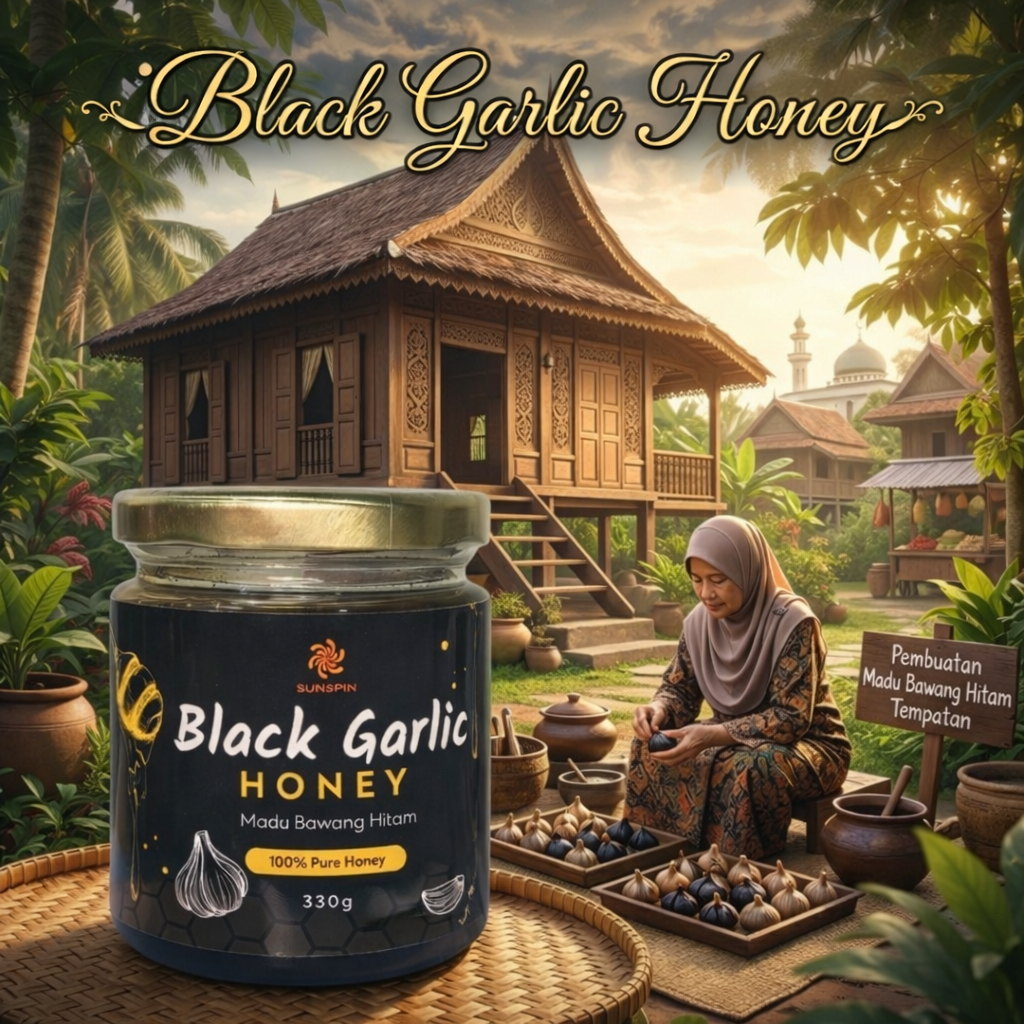 Madu Bawang Hitam Di Desa Tradisional
